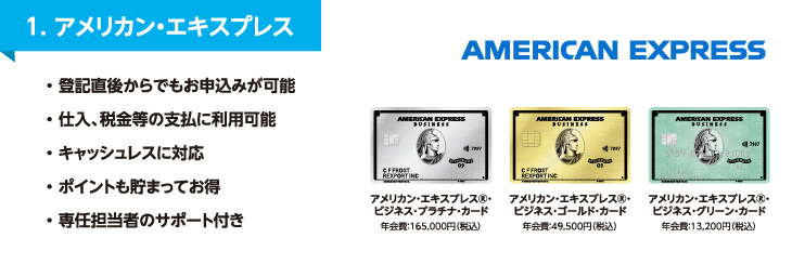法人カードのご案内アメックス
