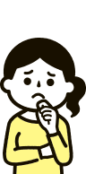 考える女性イラスト